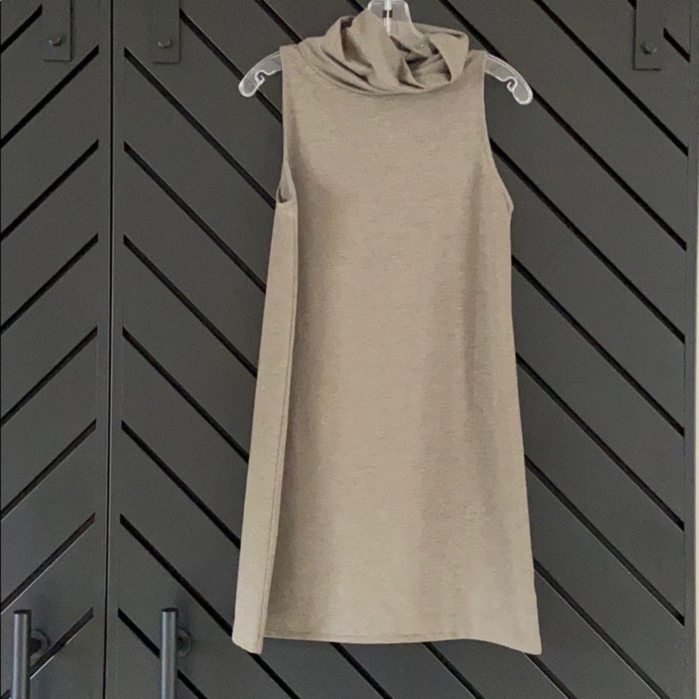 Leith A-Line Turtleneck Shift Dress